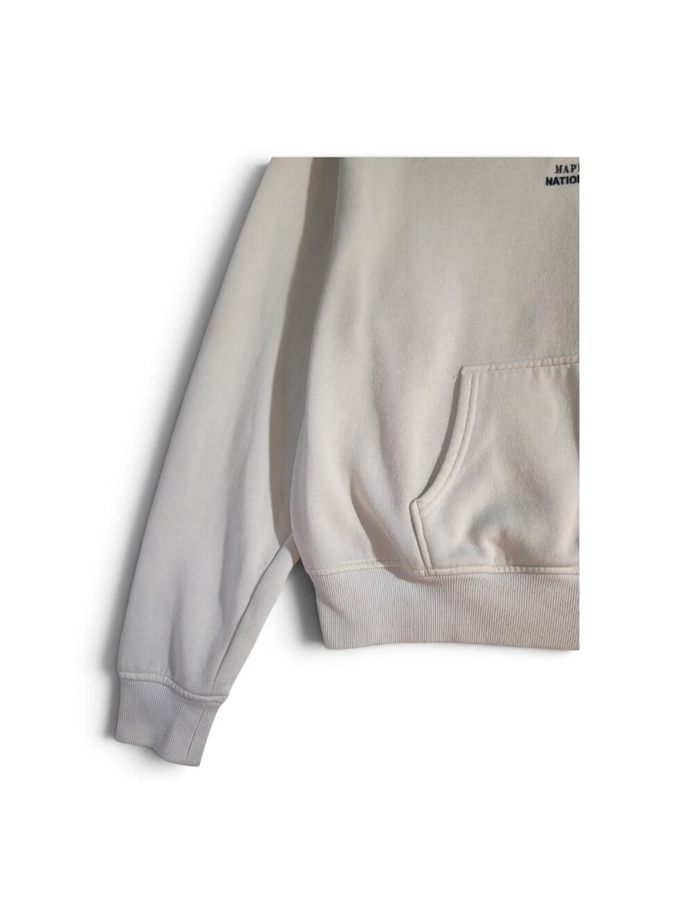 H&M Divided Cream Colorado Graphic Printed Hoodie Women's Size Medium - Picture 3 of 11